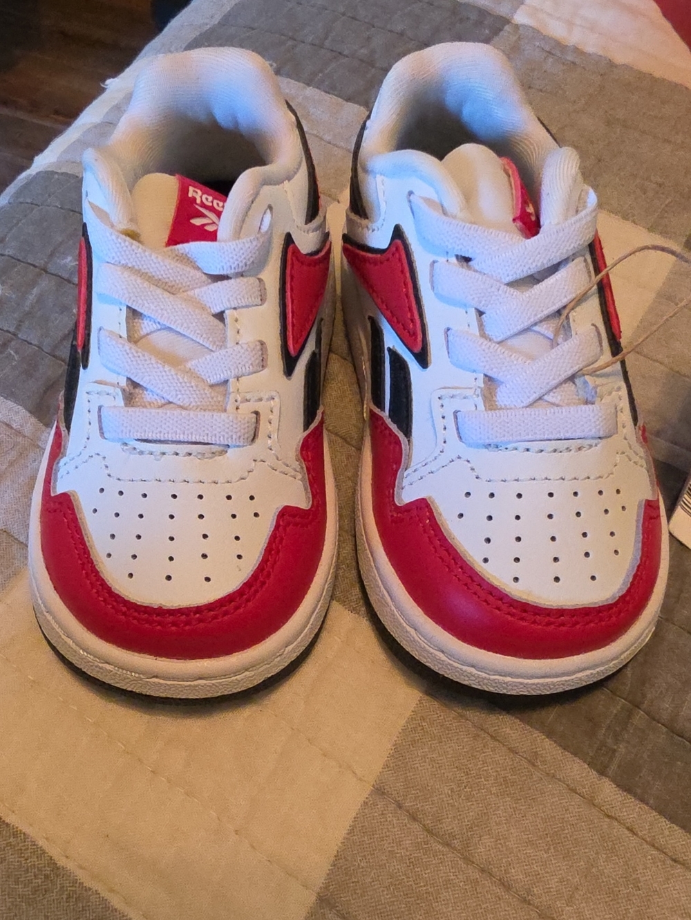 Reebok Kids Red, Black,  and White Sneakers